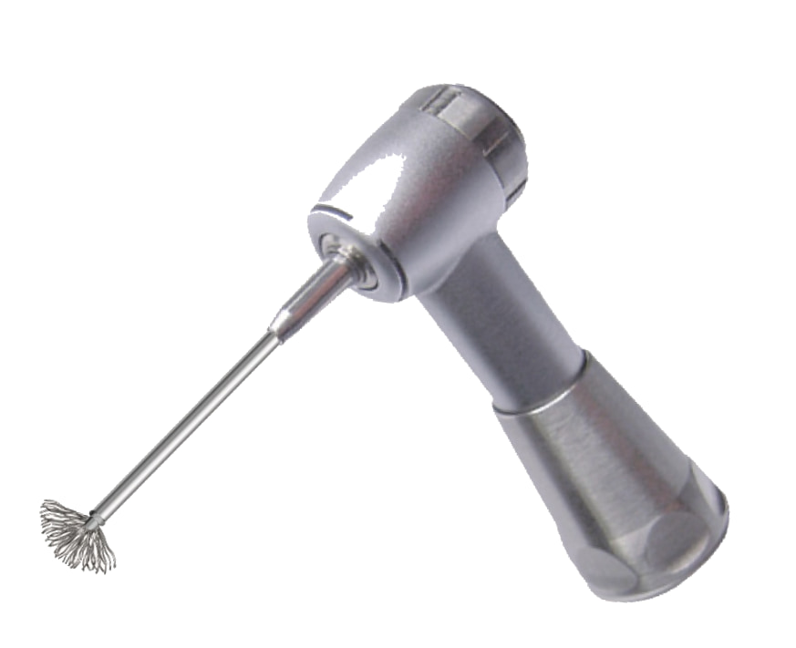 NiTi Brush OMEGA in handpiece